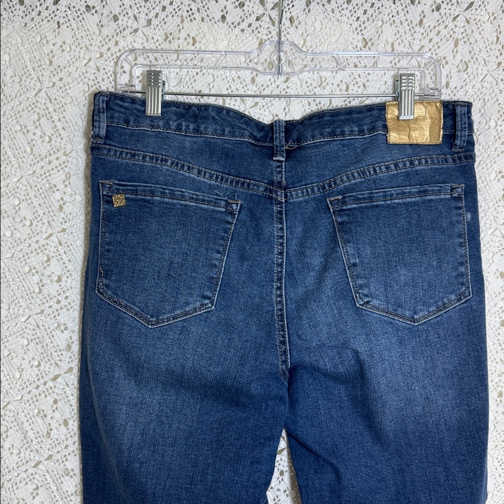 Anne Klein Dark Blue Skinny Ankle Jeans - Picture 6 of 8